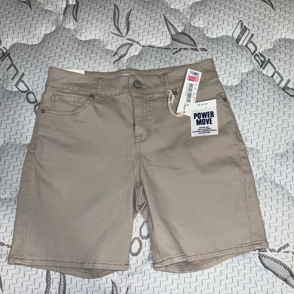 Khaki school shorts